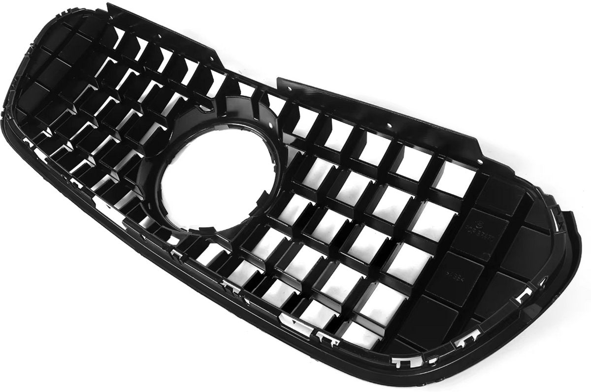 Voorbumper - Voor Mercedes X-Klasse X470 2018-2022 - Auto accessoires - GT Grille - Bumpergrille - Gloss Zwart