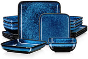 Castella Serviesset - 16 delig - 4 persoons - Blauw - Dinerborden - Bordenset - Diepe borden - Ontbijtborden - Servies - Keukenservies