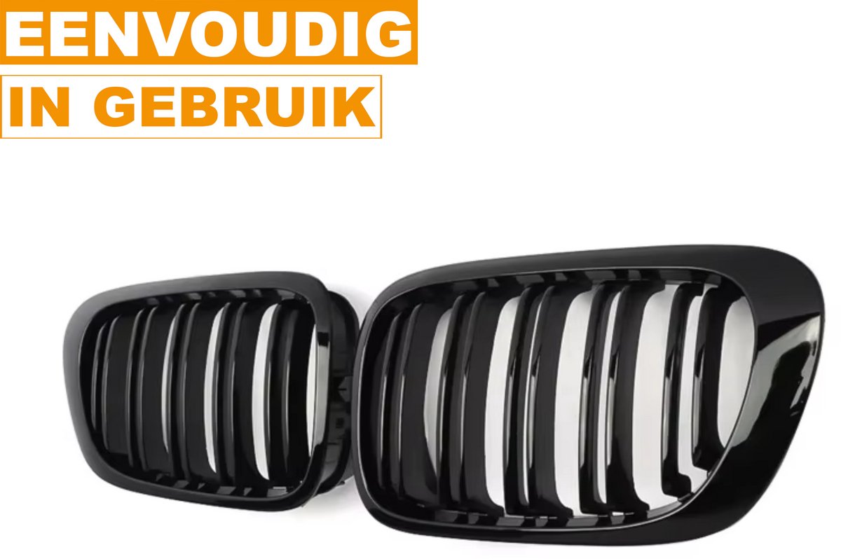 Voorbumper grill PRO - Voor BMW E46 98-01 - 2 Deurs Coupé Cabriolet Pre-Facelift - Auto Accessoires
