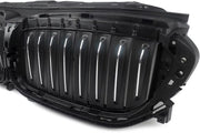 Voorbumper Grille Deluxe - Voor BMW 5 Serie G30/G31 (2017-2020) - Actieve Luchtluik - BLK + Chroom - Auto accessoires