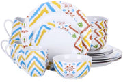 Belviano Serviesset - 16 delig - Wit - Dinerborden - Bordenset - Diepe borden - Ontbijtborden - Servies - Keukenservies