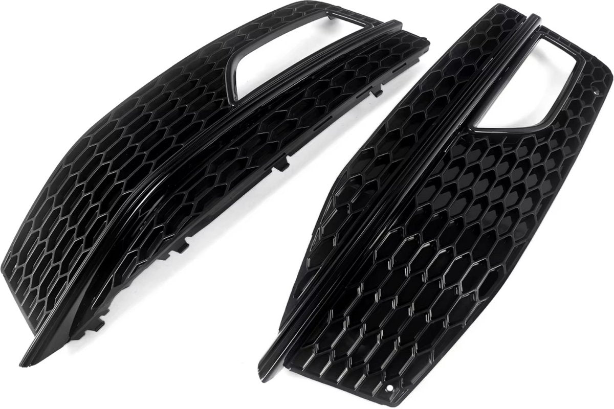 Grille - Voor Audi A3 S-Line 2014-2016 / A3 S3 2013-2017 - Auto accessoires - Honingraat grille - Bumpergrille - Zwart