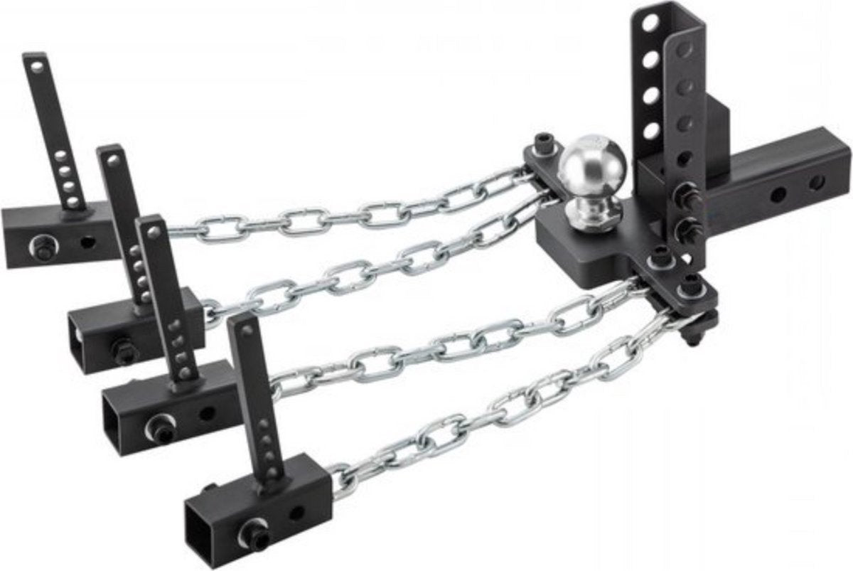Trekhaakdrager - Trekhaak - Hulpkoppeling - Trekhaak klem - Driehoekig - 45,7 cm Lengte - Ketting 10,2 cm