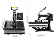Warmte persmachine - 10 in 1 Hittepers - T-shirt - Transferpers voor Bedrukking