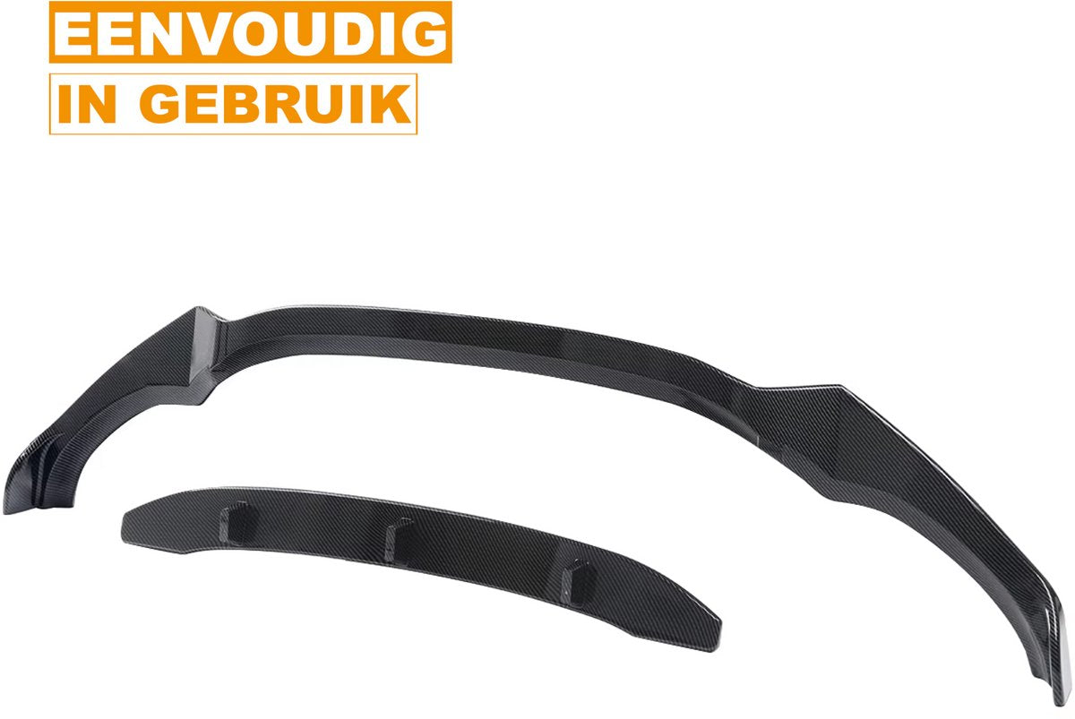 Voorbumper Splitter Lip Spoiler - Carbon Look - Voor BMW X3 G01 (2018-2021) - MP Design Bodykit