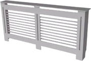 Radiatorombouw Grandiose - 172x92 cm - Ombouw rooster - Horizontale panelen - MDF - Stijlvol - Grijs