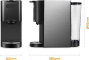 Bolt Edge Koffiemachine - 4-in-1 - Met Melkopschuimer - Geschikt Voor Nespresso & Pads