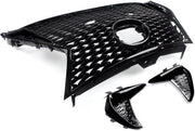 Voorgrille - Gloss Zwart - Voor Lexus IS250/IS350 F Sport (2017-2022) - Boven & Onder - Auto Accessoires