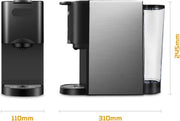 Happyment 4 in 1 Koffiemachine - Koffiezetapparaat - Koffie Automaat - Automatisch - Nespresso - Dolce Gusto - Koffiepoeder - Koffiepads - Met Melkopschuimer