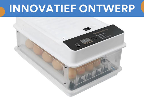 Automatische Broedmachine - Eierdraaier - Voor 24 eieren - Met LED-Verlichting