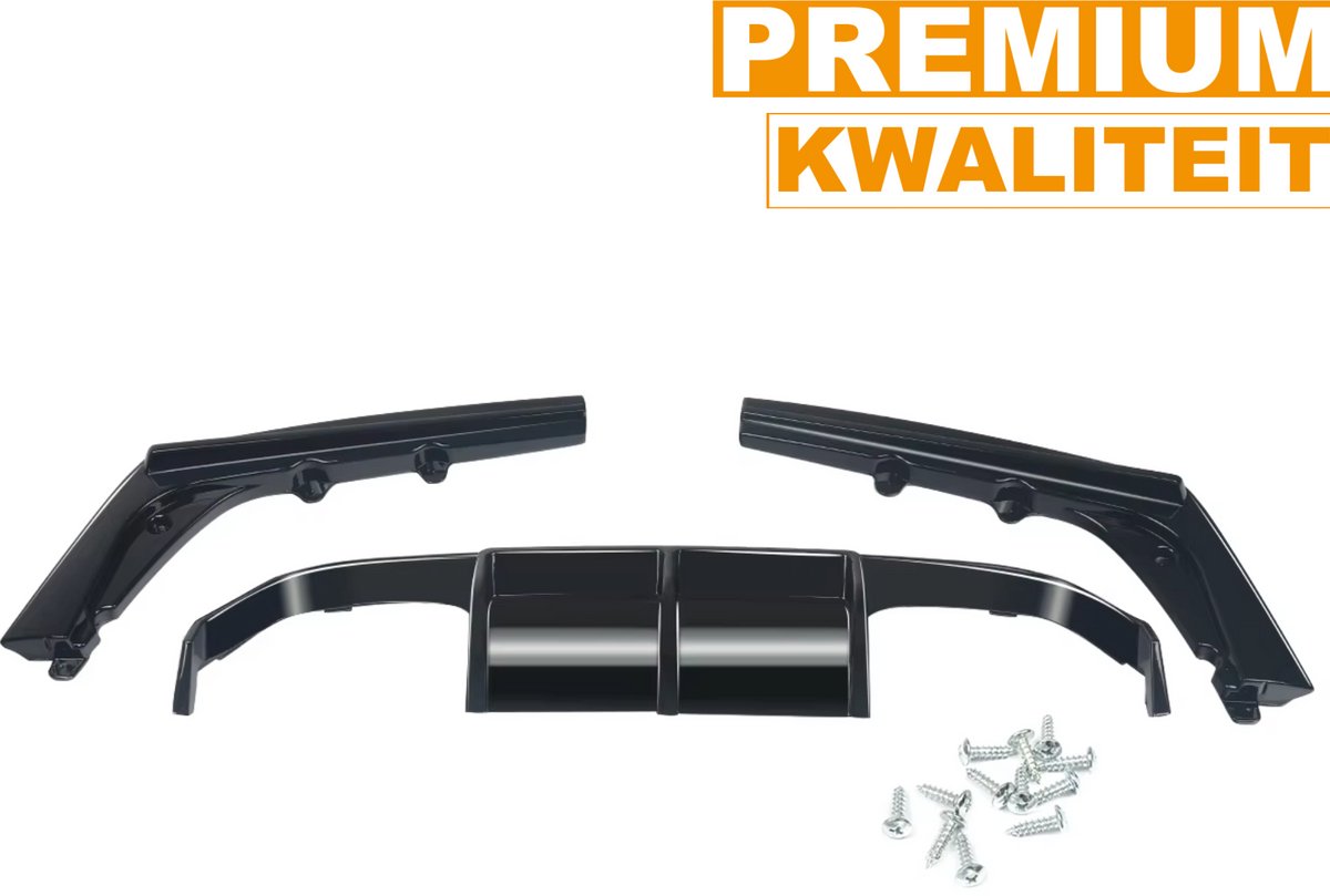 Achterdiffuser Lip - Voor BMW F80 M3/F82 M4 (2015-2020) - Glossy Black - Auto accessoires - Achter bumper