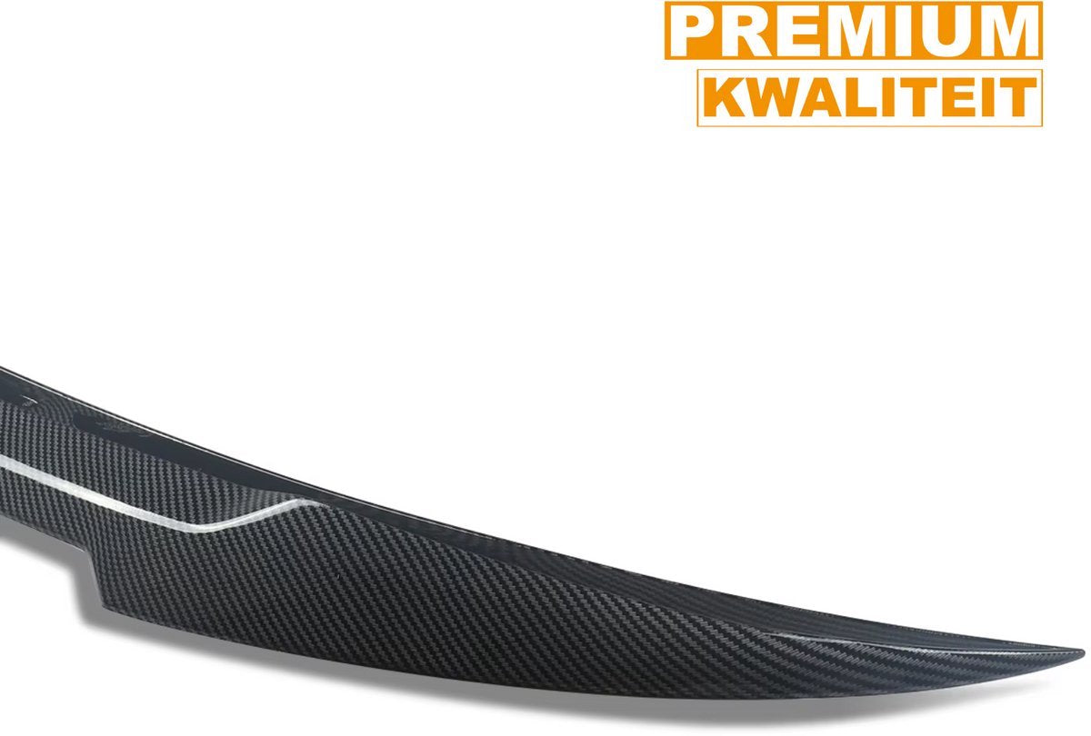 Spoiler M4 Torqline - Kofferbak Spoiler Lip - Carbon Fiber Look - Gloss Zwart - Voor BMW E93 335i/M3 (2007-2013) - Auto Accessoires