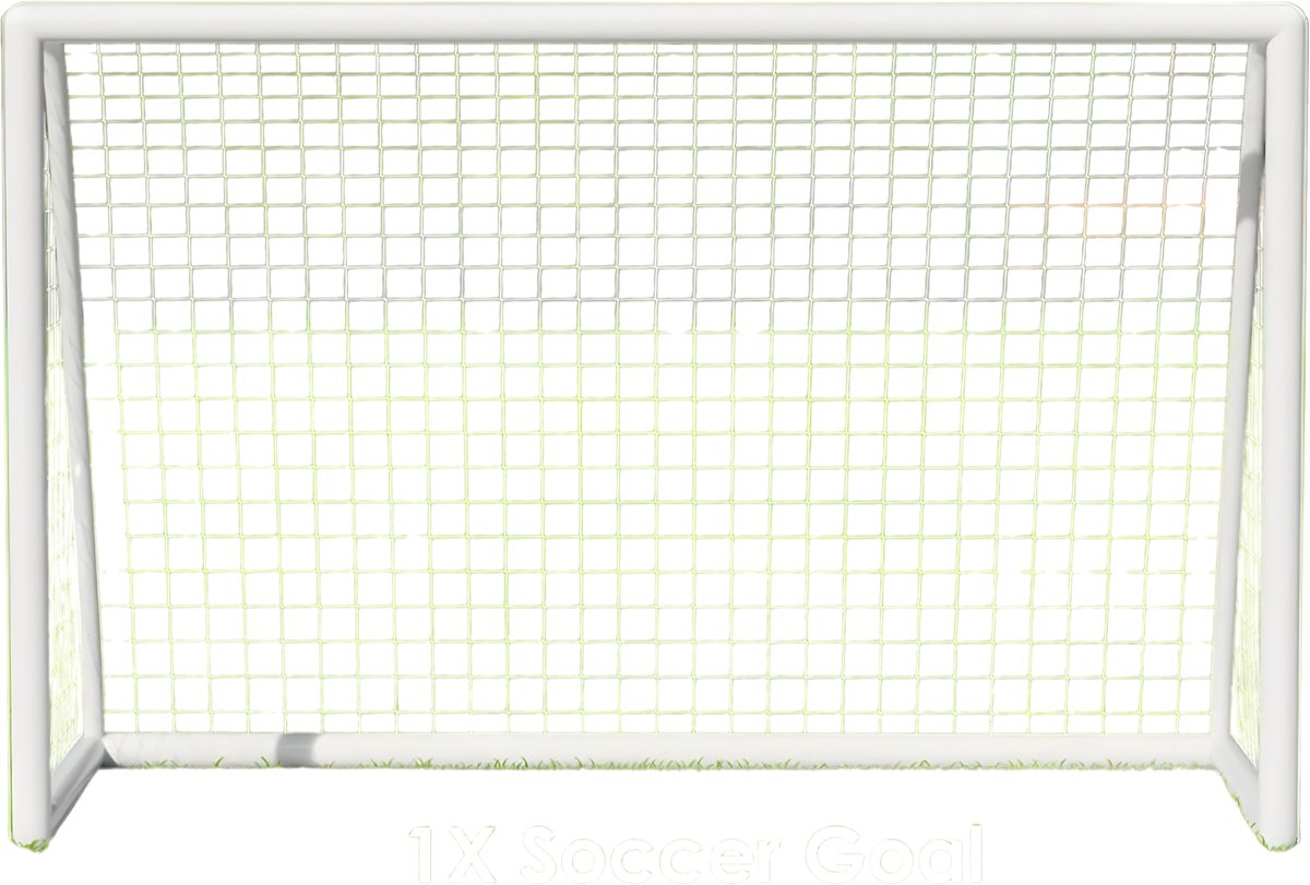 Draagbaar Voetbaldoel - Buitenspeelgoed - Voetbalgoal - Voor Kinderen & Volwassenen - Inclusief 2 Voetbalnetten & Grondpennen - 244 × 152 cm