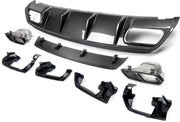Achterbumper - Voor Mercedes A-Klasse W176 A200/A45 AMG 2013-2018 - Auto accessoires - Diffuser - Carbon Look