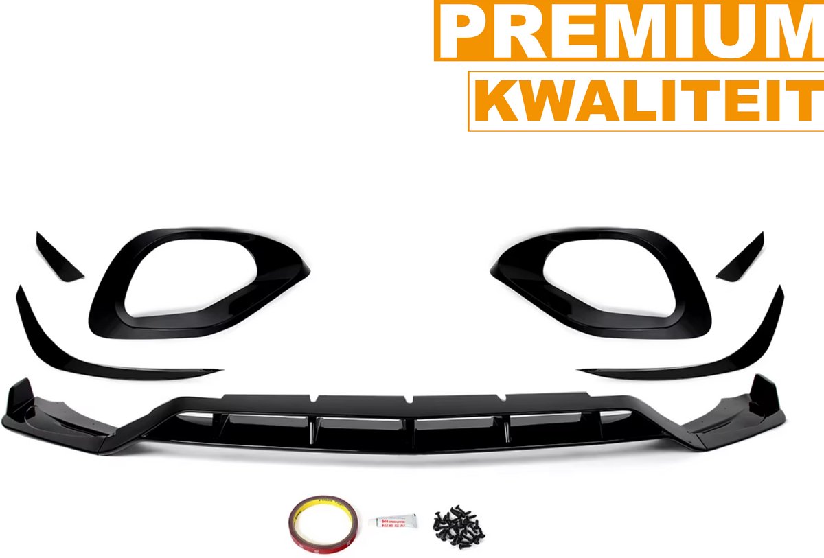 Voorbumper - Voor Mercedes C-Klasse W206 C300 2022-2024 - Auto accessoires - Lipspoiler - Mistlamp cover - Canard trim