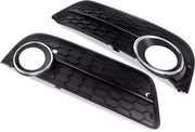 Voorbumper - Voor Audi A5 Coupe/Cabrio 2008-2011 - Auto accessoires - Mistlichtgrille - Bumpercover voorzijde - Zwart