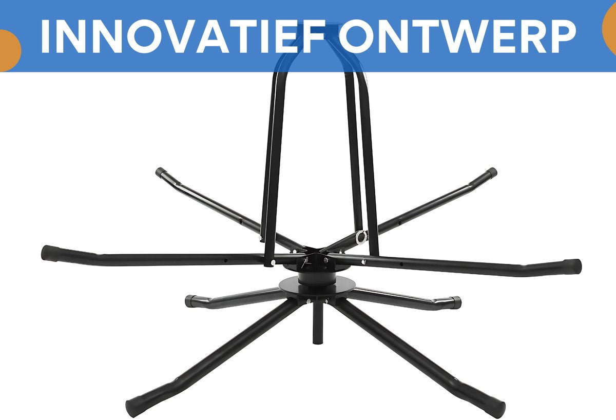 Vloerverwarming molen - Buizenhaspel - Afrolsysteem - Haspelrol - Makkelijk te verdelen - Voor Vloerverwarming op Bouwplaatsen en in Fabrieken - Roestbestendige Metaalconstructie - Zwart