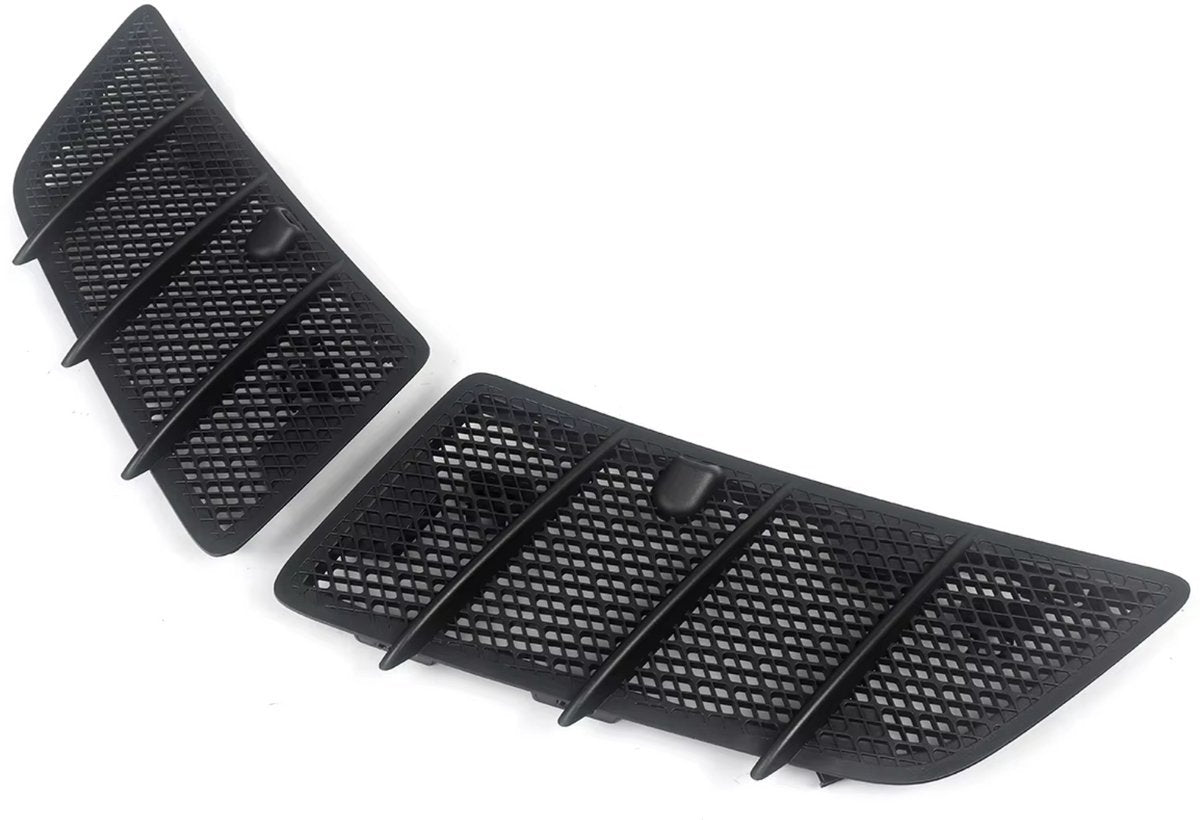 Dynavent RoosterSet - Motorkap Rooster Cover - Zwart - Voor Mercedes W164 GL350/ML350/GL450 (2008-2011) - Set van 2 - Auto Accessoires