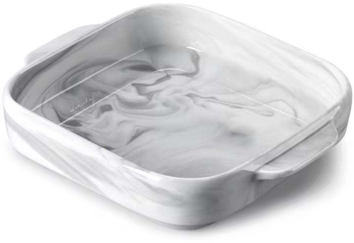 Exquisite Ovenschaal – Schaal – 1500ML – Marmer Look – Lasagne – Braadslede