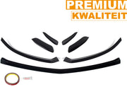 Voorbumper - Voor Mercedes A-Klasse W177 AMG Lijn 2018+ - Auto accessoires - A45 Look - Splitter kit - Gloss Zwart