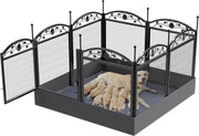 Hondenren Mira - Hondenbench - Hondenbox - Puppyren voor Puppytraining en Binnen/Buiten Gebruik - Opvouwbaar - Zwart