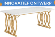 Computerbureau Nerita - Voor Kantoor of Thuiskantoor - Vergadertafel - Bureau - 160cm