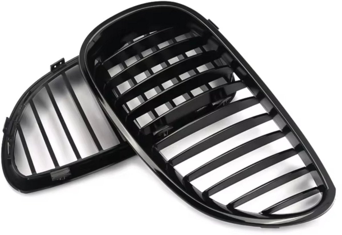 Voorbumper - Voor BMW E60/E61 5-Serie 2004-2009 - Auto accessoires - Niergrille - M stijl - Gloss Zwart