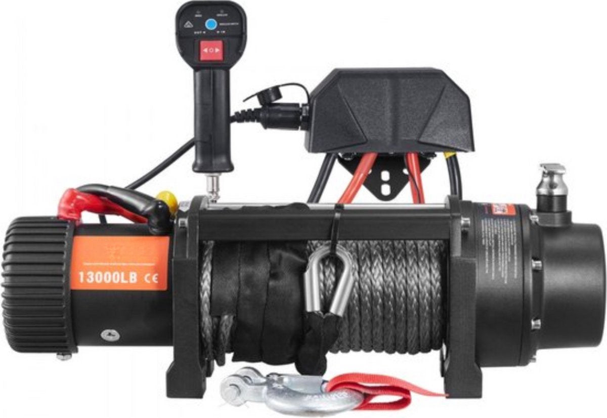 Elektrische Takel - Lier - Hijskraan - Draadloze afstandsbediening tot 20m - 6000KG Power Winch - 12V DC Offroad motor truck
