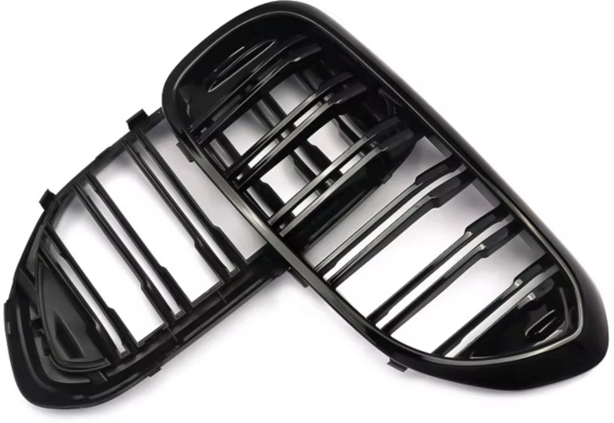 Voorbumper grille Deluxe - Voor BMW 5 Serie G30/G31 (2017-2018) - Gloss Black - Auto accessoires - Magisch Design