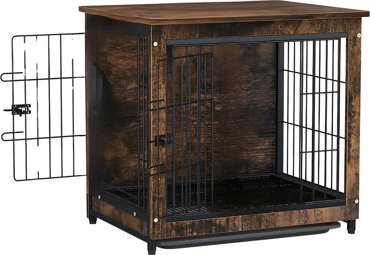 Vintage Hondenbench - 63cm - Hondenhok - Metaal - Kennel