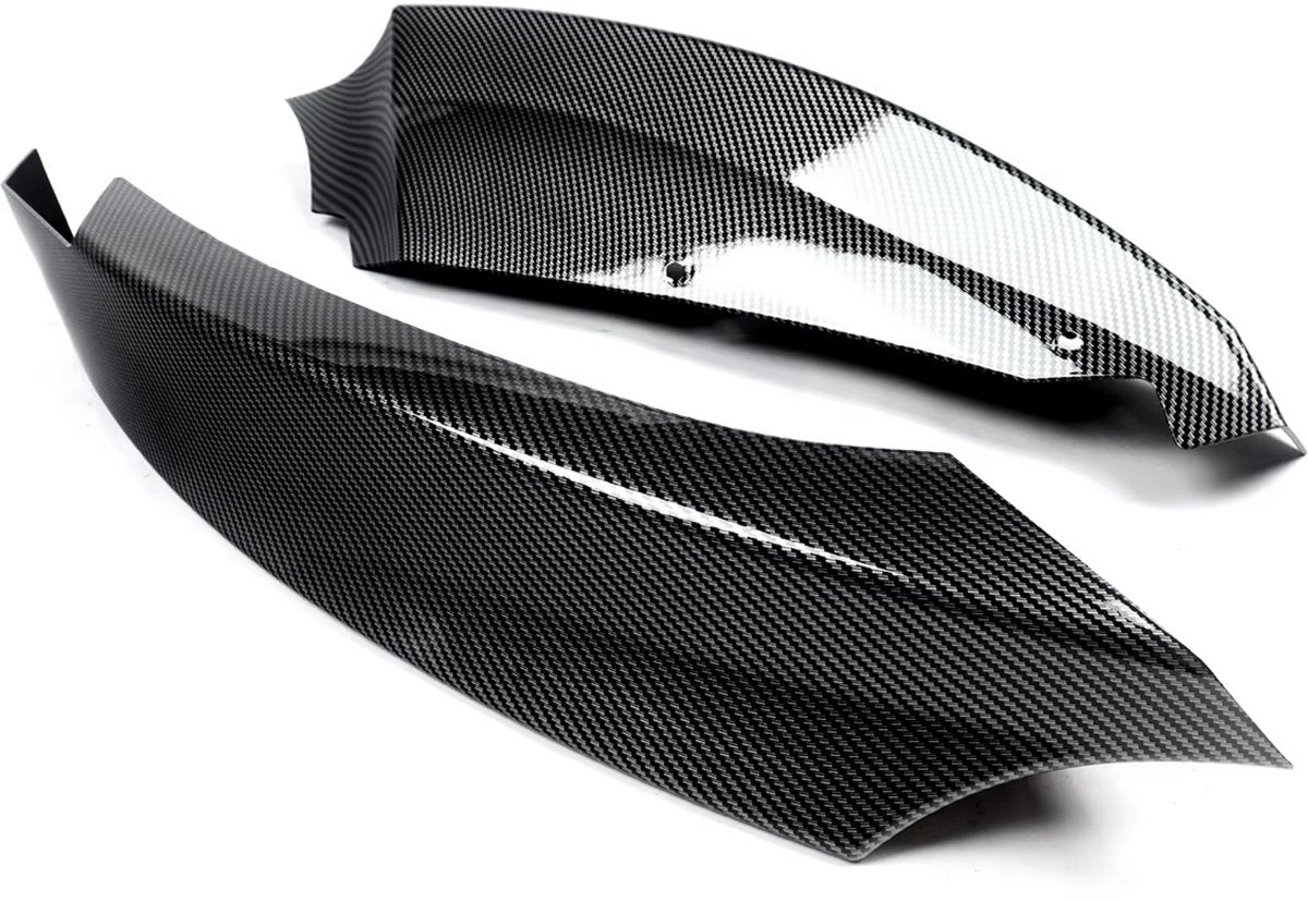 Zijspoiler Zorric - Zijspoiler Splitter Carbon - Voor BMW 1 Serie E82 M Sport (2007-2013) - Carbon Look - Auto accessoires