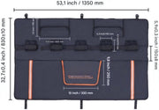 Achterklepkussen 157cm - Pick-Up Kussen - Voor 6 Fietsen - Met Reflectie Strips