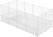 Knaagdierenren - Hoog - Wit - Verstelbaar - Voor Kleine Dieren - 142x53x71cm