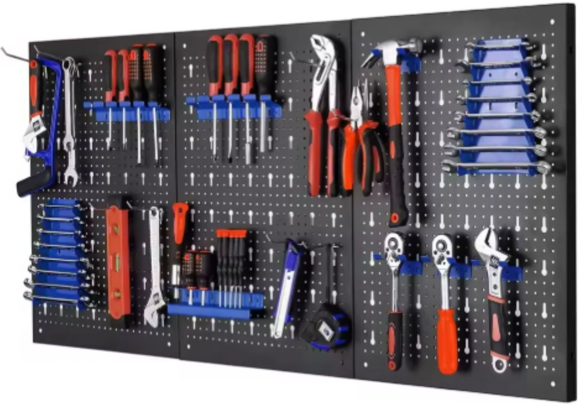 Gereedschapset - 17 delen - Gereedschapskoffer gevuld - Gereedschapstas - Gereedschapskist - Voor Thuis en autoreparatie - Handgereedschapset met rateldop en schroevendraaierset - Blauw