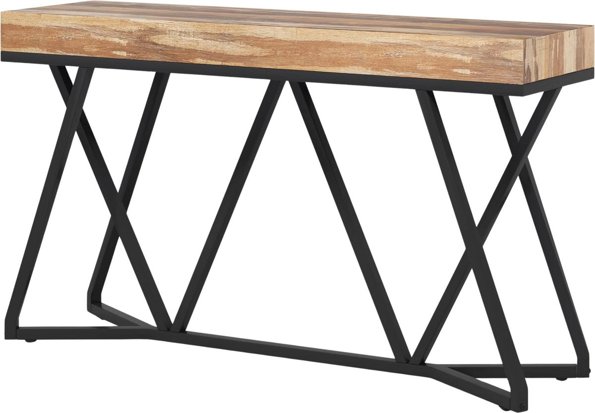 Haltafel Nero - 140cm - Consoletafel - Wandtafel - Gang of woonkamer - Bruin