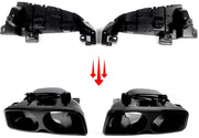 Achterbumper - Voor Mercedes C-Klasse C205 C43/C63 AMG 2015-2018 - Auto accessoires - Diffusorset - Achterlip