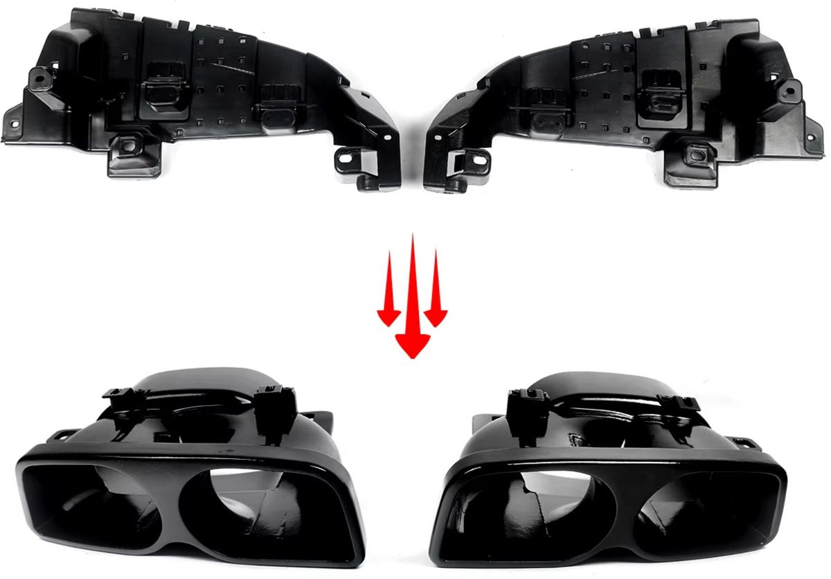 Achterbumper - Voor Mercedes C-Klasse C205 C43/C63 AMG 2015-2018 - Auto accessoires - Diffusorset - Achterlip