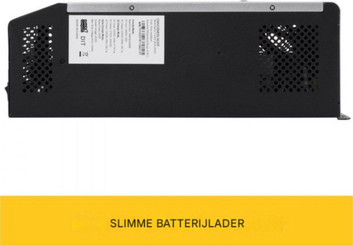 Zonne-omvormer - Frequentieomvormer - Zonnepanelen - Accu - Frequentieregelaar - Toerentalregelaar - 3KVA - 24V MPPT - Off-Grid - Pure Sinus Omvormer voor Zonnepanelen