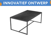 Opulence Eettafel Opulence - Marmer look - Uitschuifbaar - 150 to 180cm - Zwart