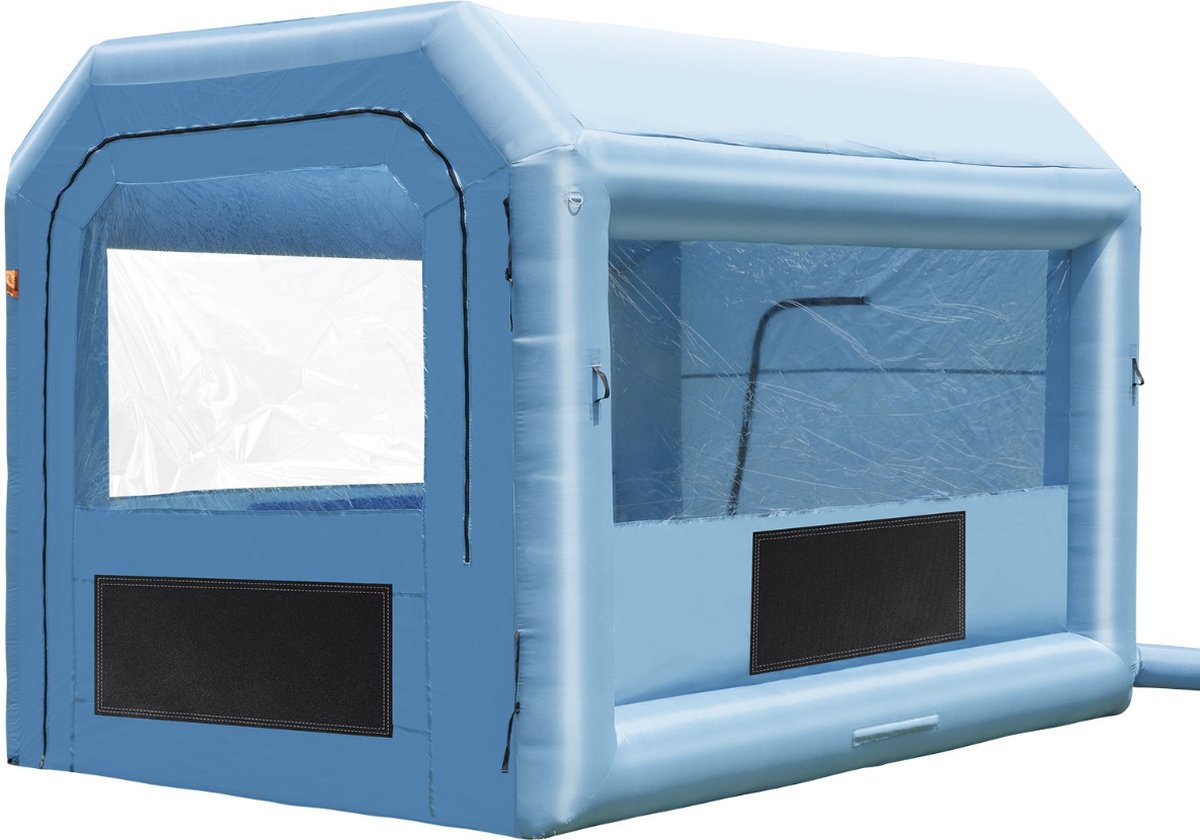 Opblaasbare spuitcabine - Verfcabine - spuitcabine - Geschikt Voor incl. lucht filtersysteem 4 x 2.5 x 2.5 m
