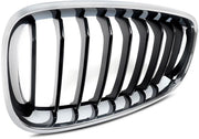 Voorbumper Grille Zenvo - Chroom & Zwart - Voor BMW F34 328i/335i 3 Serie GT (2013-2019) - Links & Rechts - Auto accessoires
