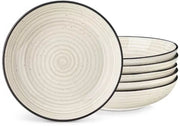 Celestia Serviesset - 6 delig - 4 persoons - Beige - Dinerborden - Bordenset - Diepe borden - Ontbijtborden - Servies - Keukenservies