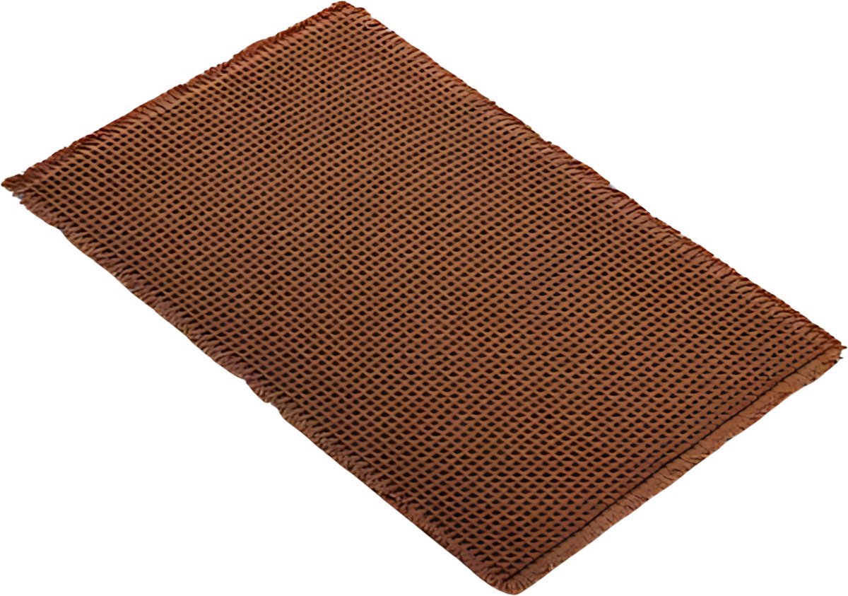 Badmat Vaylen - voor badkamer - Douchemat - Bruin - 50x80cm - Absorberend & antislip - Boho stijl