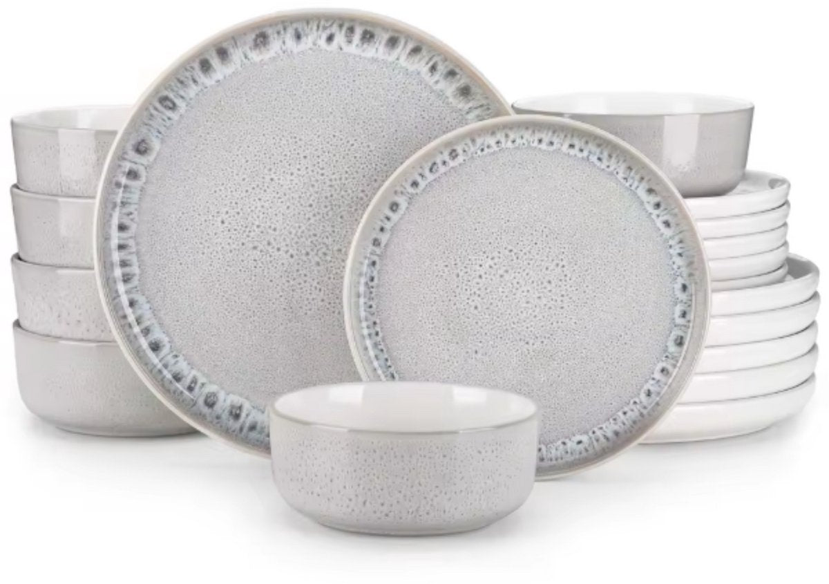 Azzuro Serviesset - 36 delig - 12 persoons - Beige - Dinerborden - Bordenset - Diepe borden - Ontbijtborden - Servies - Keukenservies