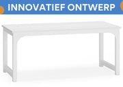 Bureau Vatina - Bruin - 160cm bureau - Voor 6 personen - Voor volwassenen - Computerbureau