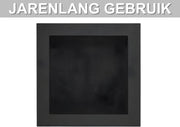 Douchenis - Wandnis - Inbouwnissen- Voor Badkamer & Douche - Zwart - 1 vak - 41x41cm