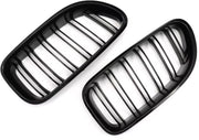 Front Nierengrille - Dual Line M Look - Zwart - Voor BMW 6 Serie F12/F13/F06 M6 (2012-2018)