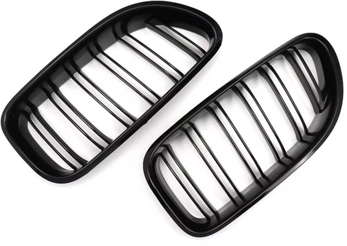 Front Nierengrille - Dual Line M Look - Zwart - Voor BMW 6 Serie F12/F13/F06 M6 (2012-2018)