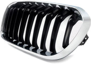 Voorbumper grille- Chroom + Zwart - Voor BMW 1 Serie F20/F21 LCI (2015-2019)- Auto accessoires