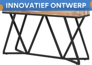 Haltafel Nero - 140cm - Consoletafel - Wandtafel - Gang of woonkamer - Bruin